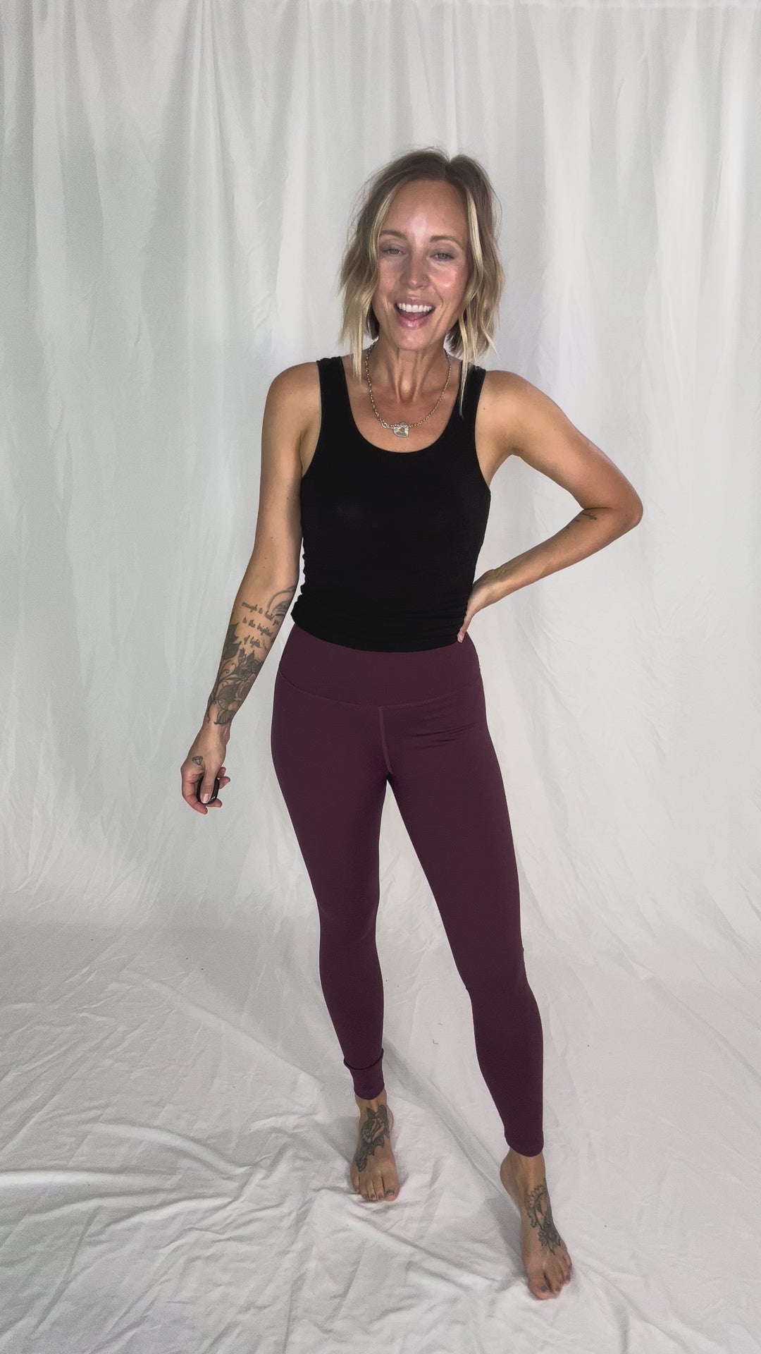 MONO B Soulstice High Waist Legging- DARK PLUM