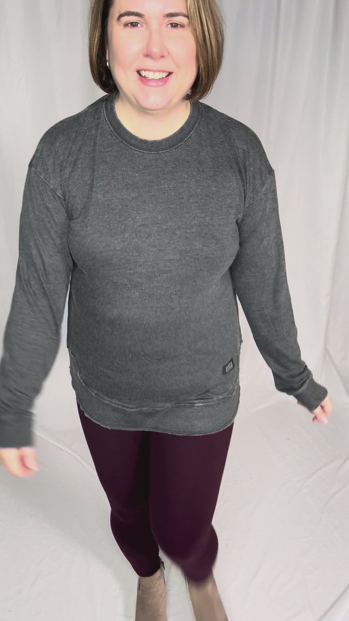 ROYCE Poncho Long Sleeve- BLACK