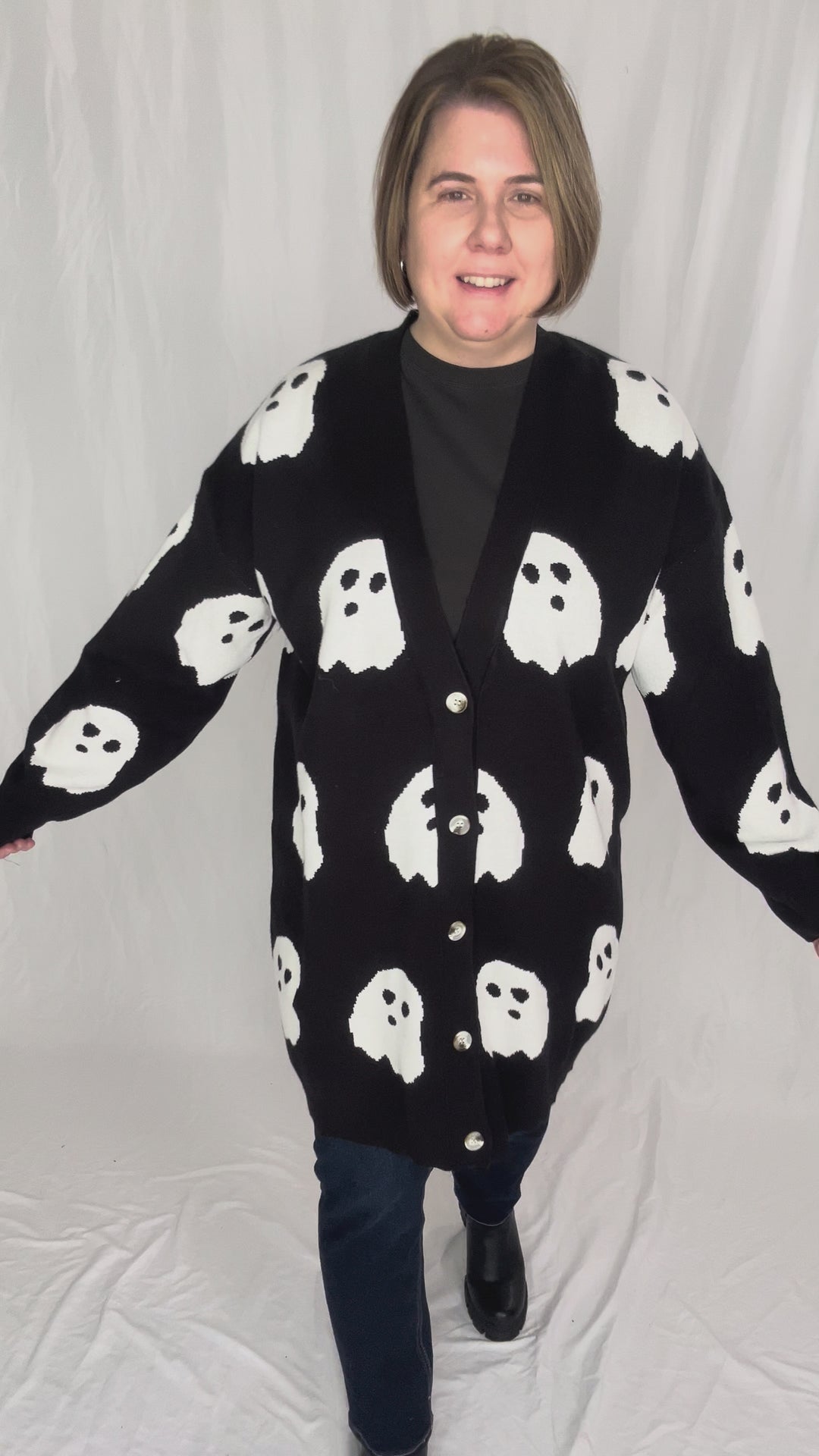 AMPERSAND AVE Boo Babe Cardigan