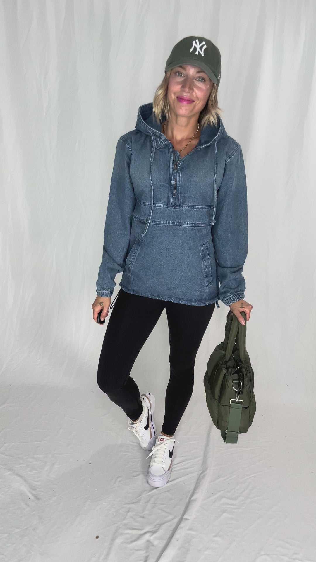 Bex Denim Hoodie Jacket- LIGHT WASH **PRE-ORDER JAN 30th**