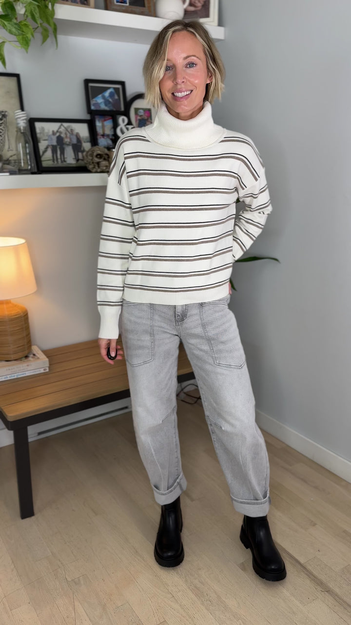 Novaree Turtleneck Sweater- IVORY