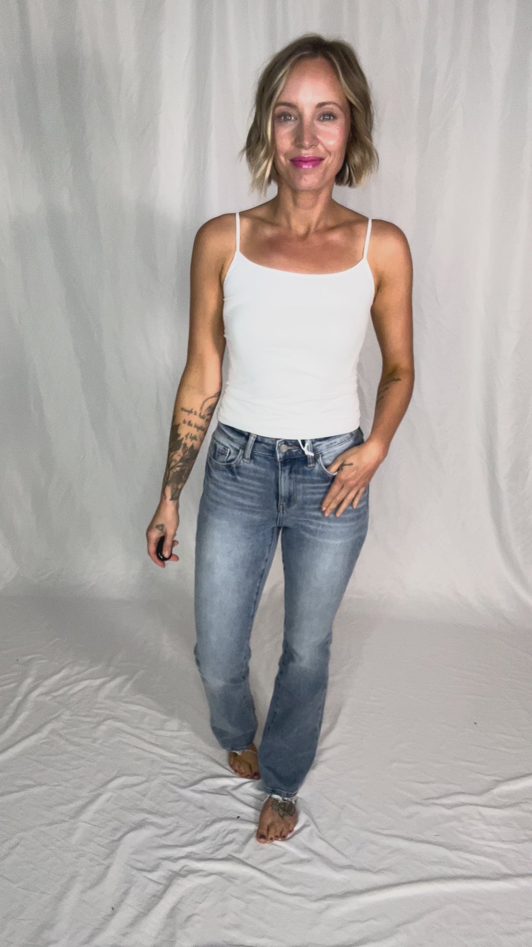 VERVET Allure High Rise Bootcut Jeans- LIGHT WASH