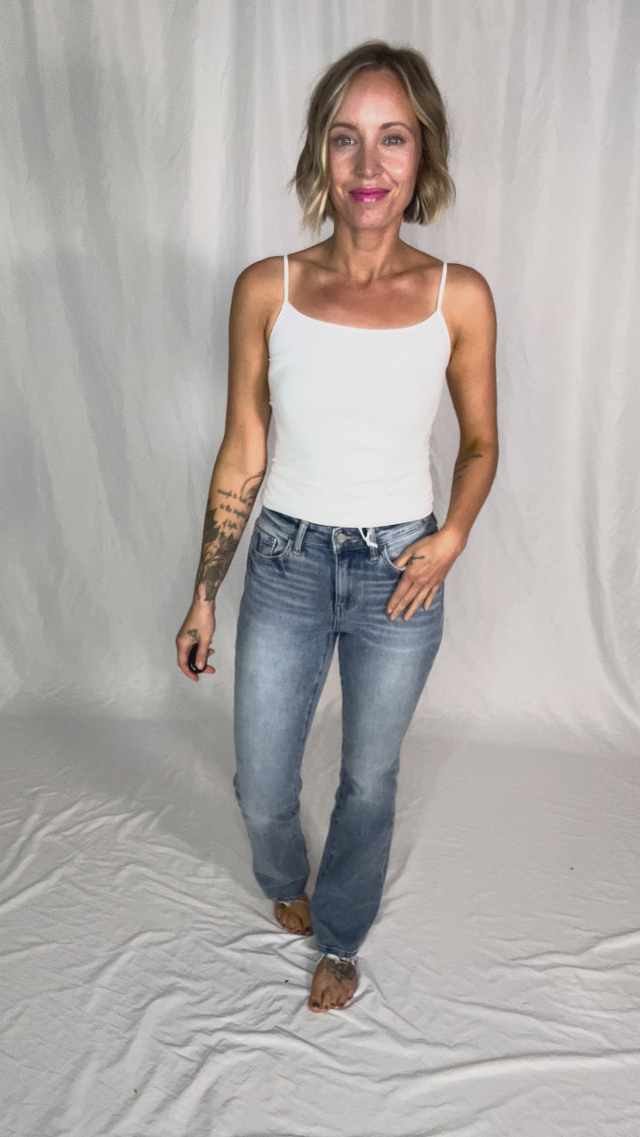 VERVET Allure High Rise Bootcut Jeans- LIGHT WASH