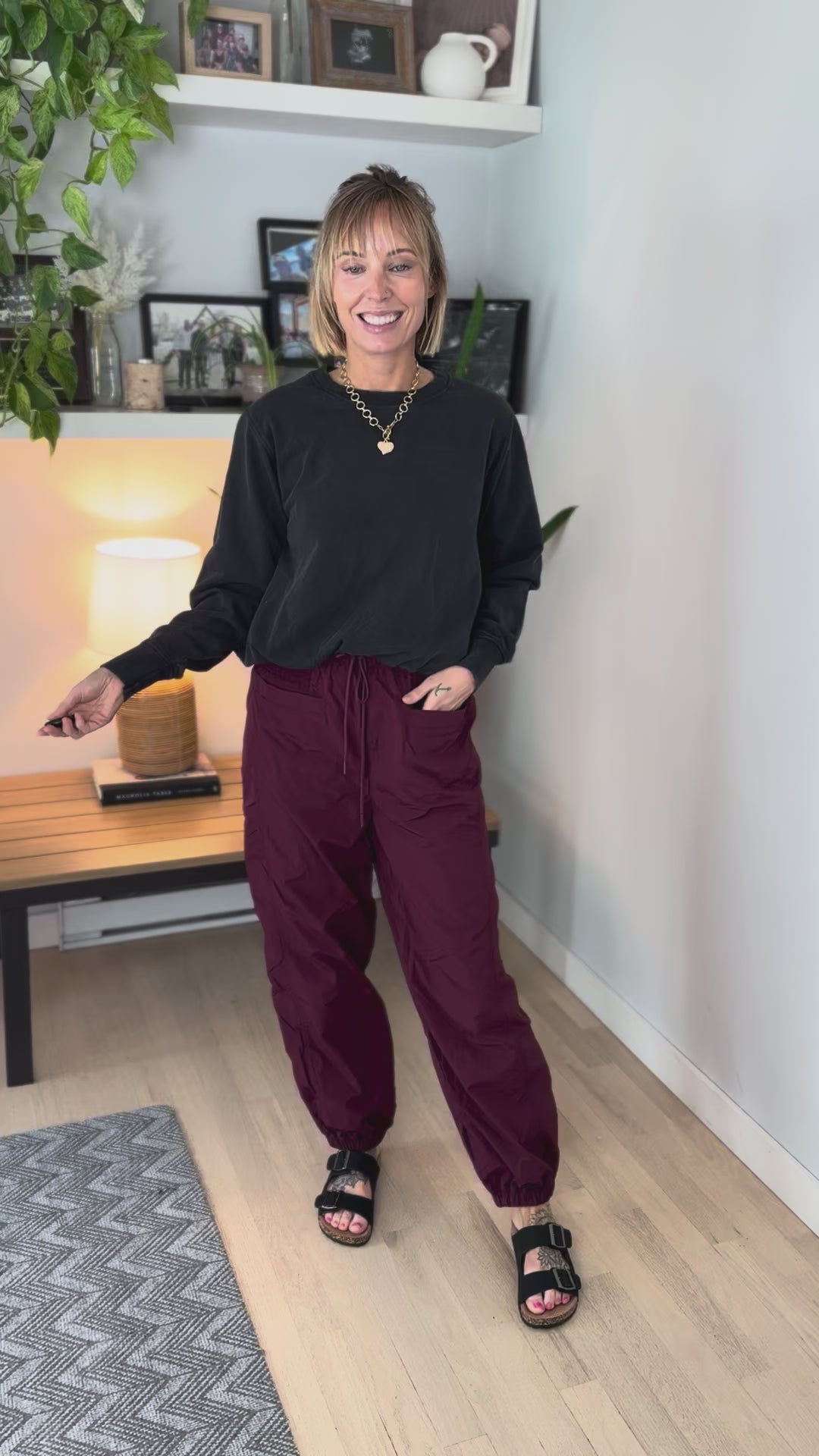 Mono B Quinn Mineral Cloud Bubble Hem Pullover- BLACK-FINAL SALE