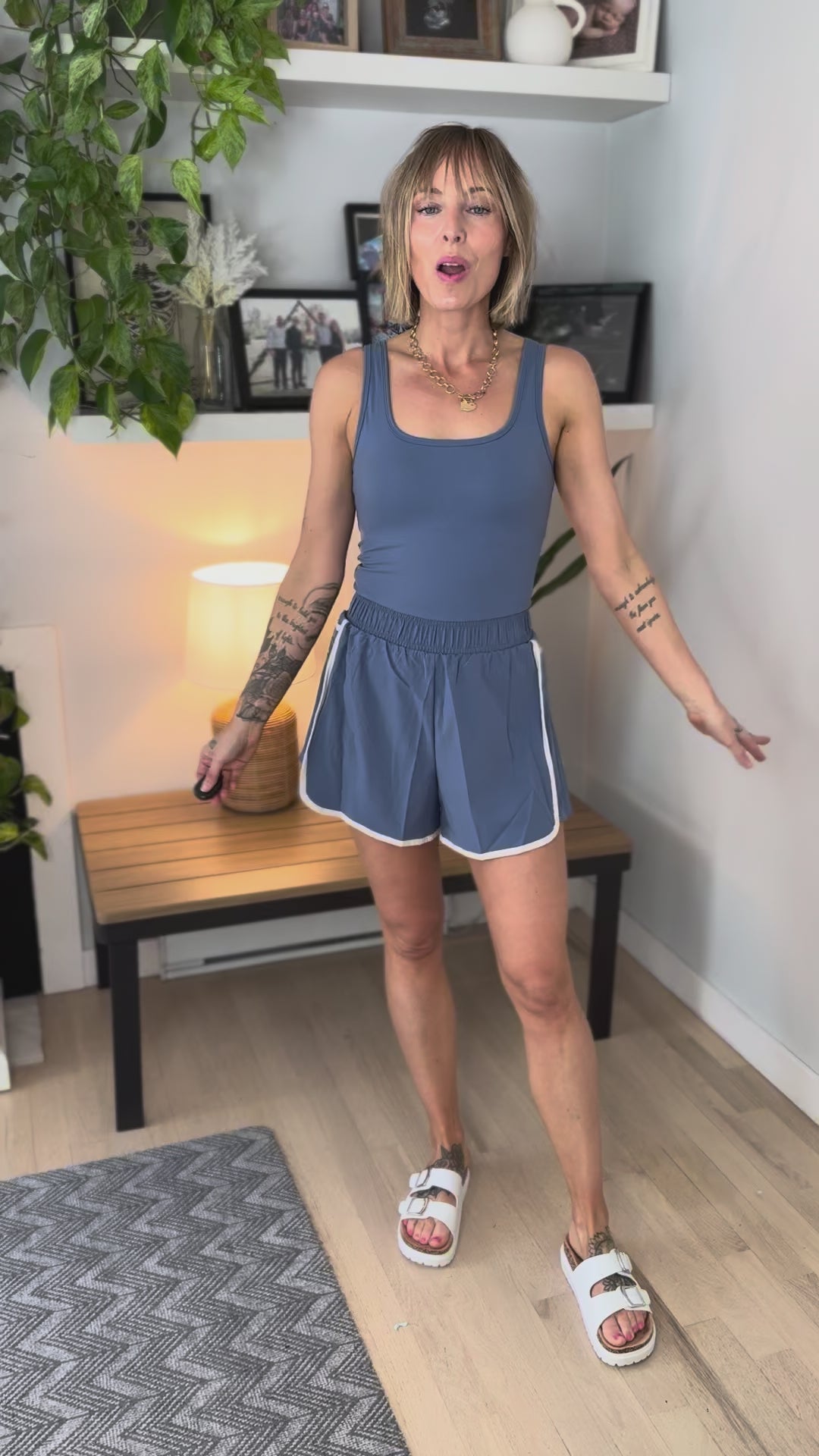 Only The Best Butter Blend Romper- PARADISE BLUE
