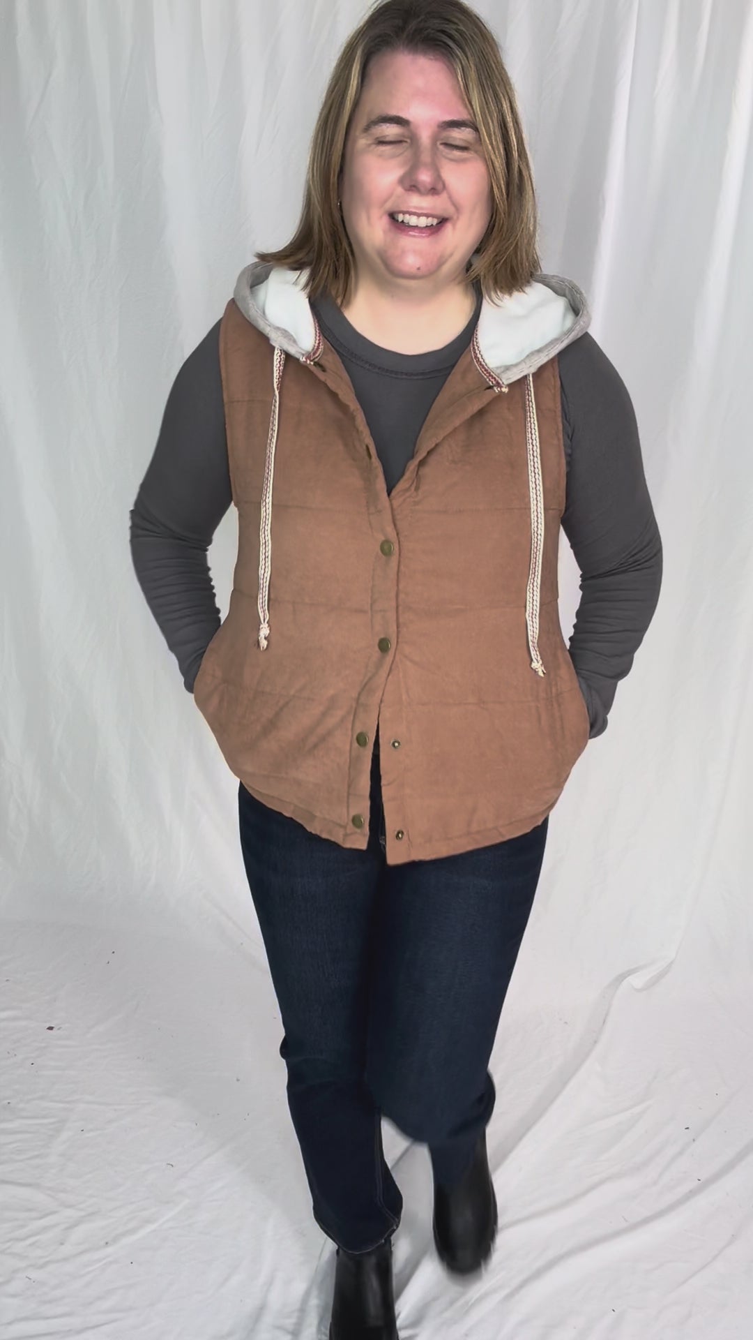 Levi Puffer Vest- MOCHA