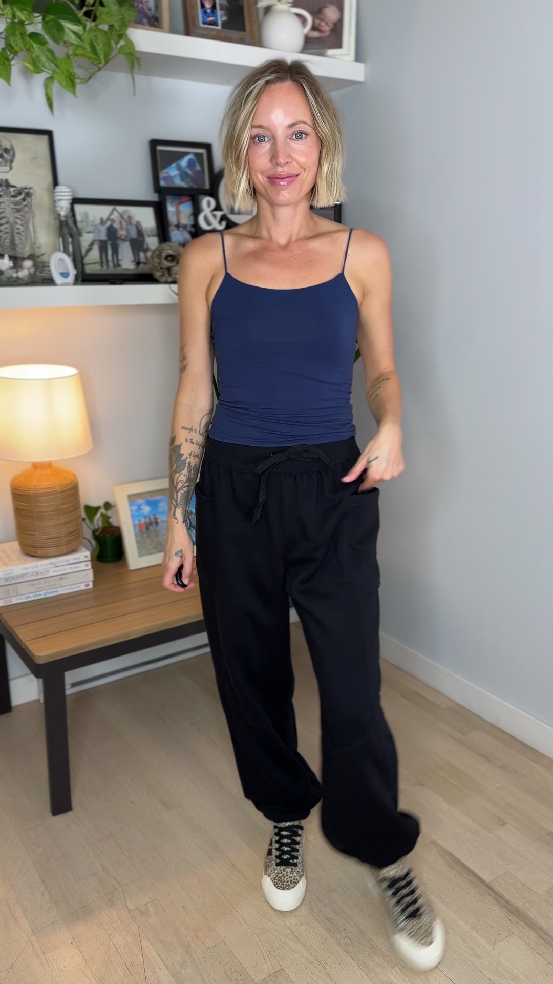 Thistle French Fleece Jogger Sweatpants- BLACK