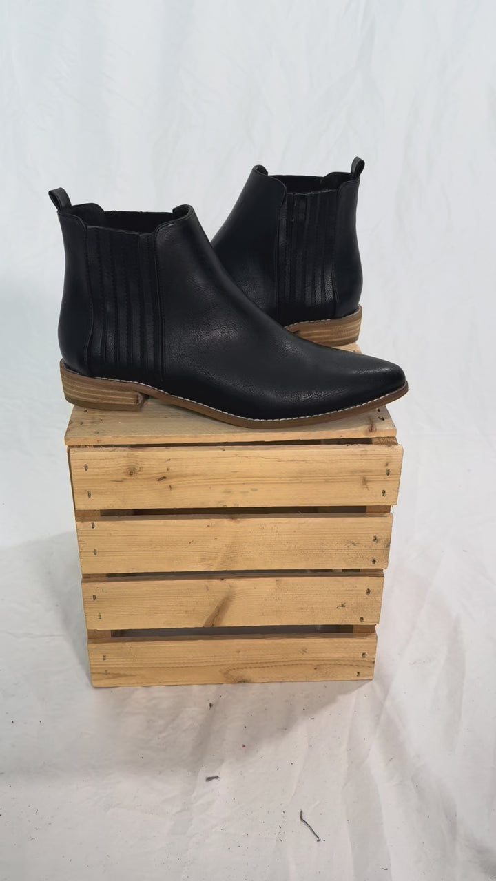 Linzie Short Heel Bootie- BLACK