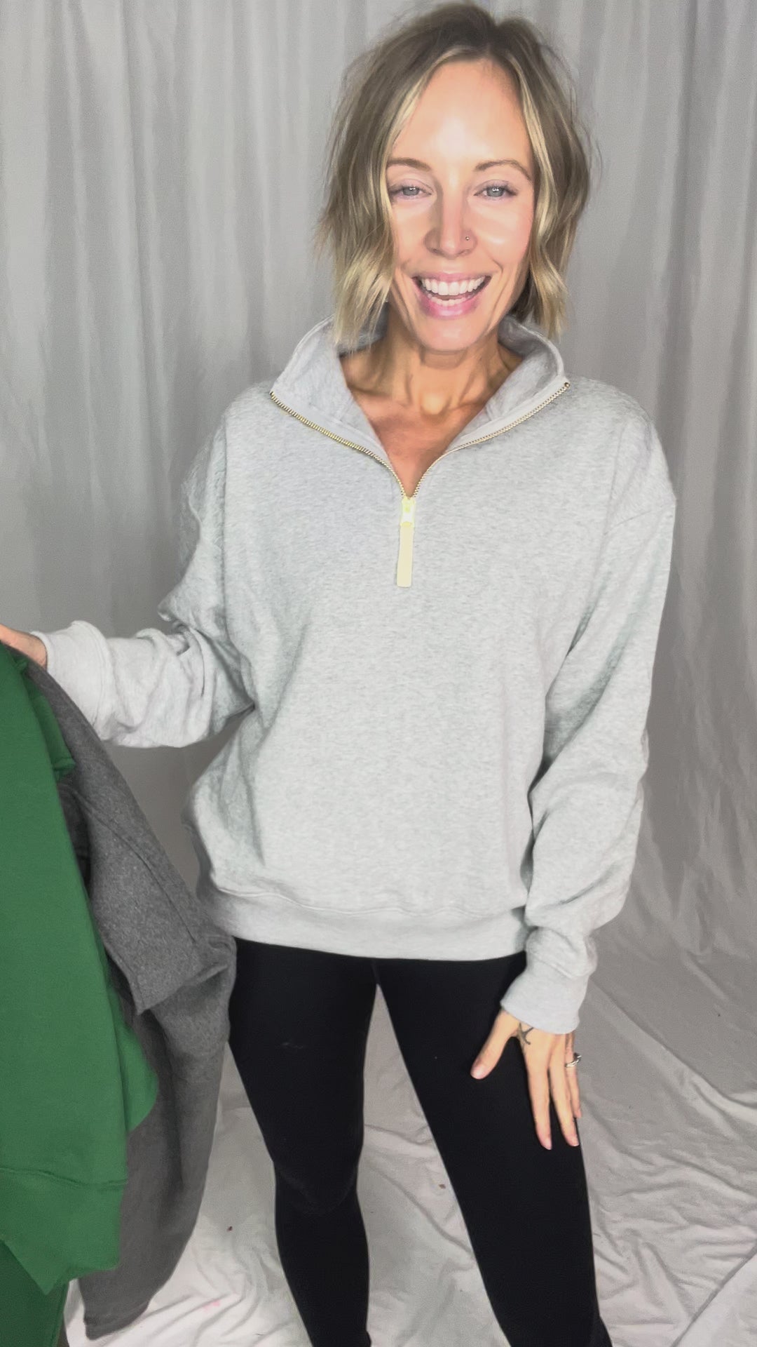 Dawson Classic 1/4 Zip Pullover- HTHR GREY