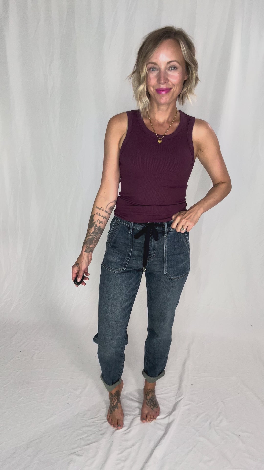 JUDY BLUE Archie Vintage Wash Jogger- DARK