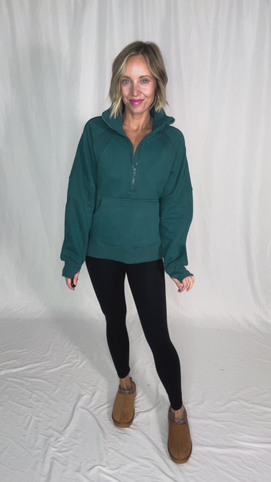 Hunter 1/2 Zip Pullover- TEAL