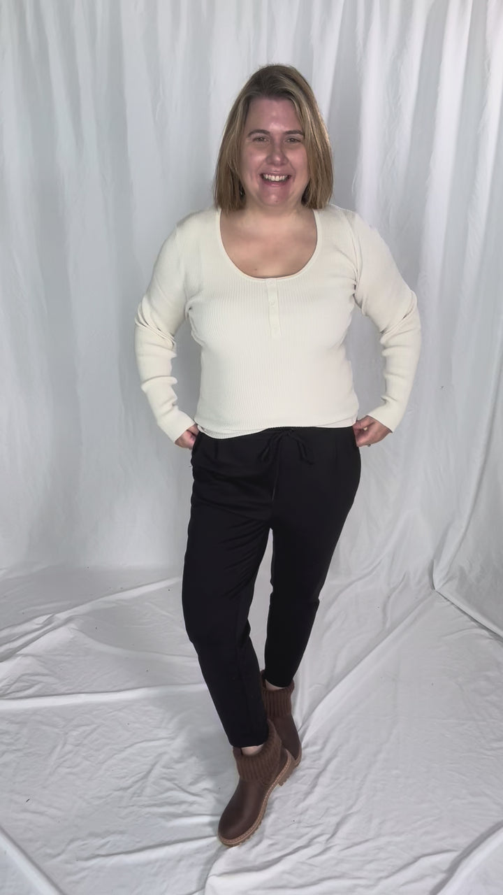 VERO MODA Willow Henley- OFF WHITE