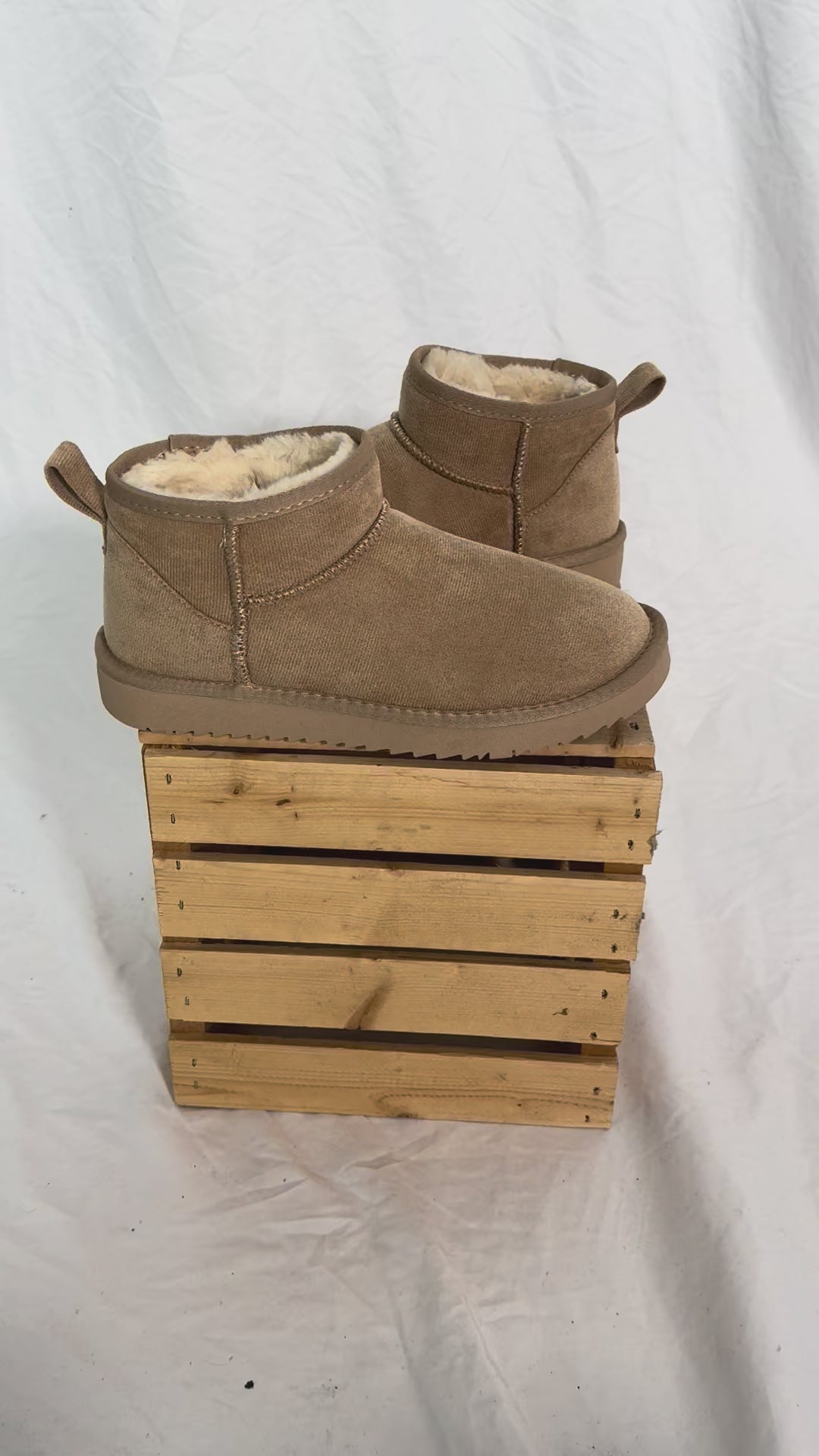 Teagan Faux Fur Boot- BEIGE