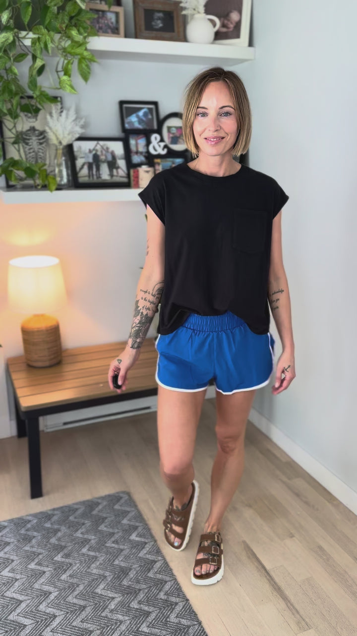 Mono B Bethany Active Shorts- DEEP INDIGO