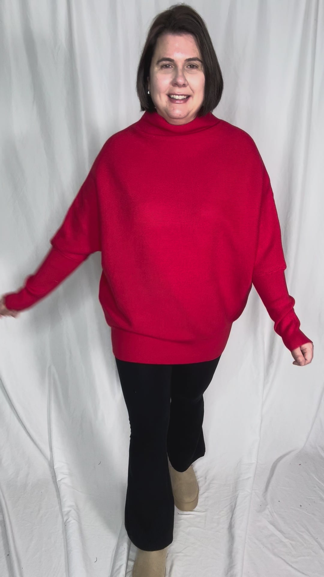 Maren Dolman Sweater- RUBY