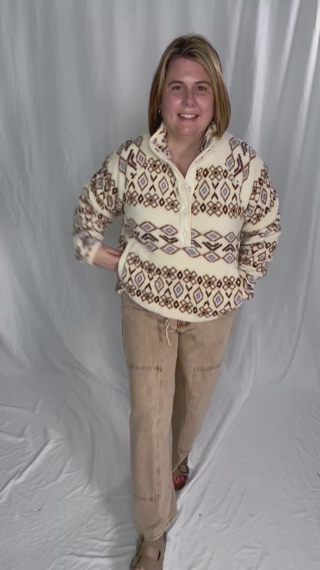 Jazz Colour Washed Barrel Fit Pants- TAN WASH
