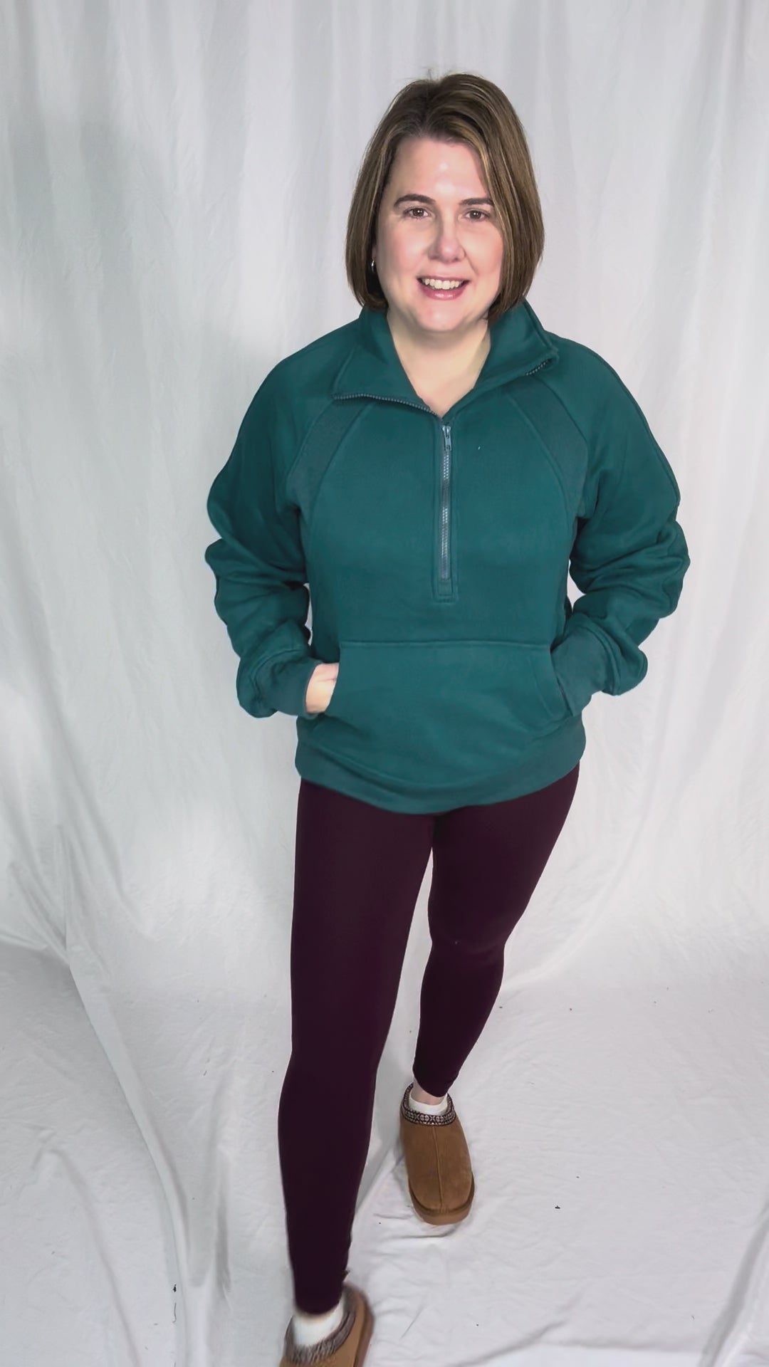 Hunter 1/2 Zip Pullover- TEAL
