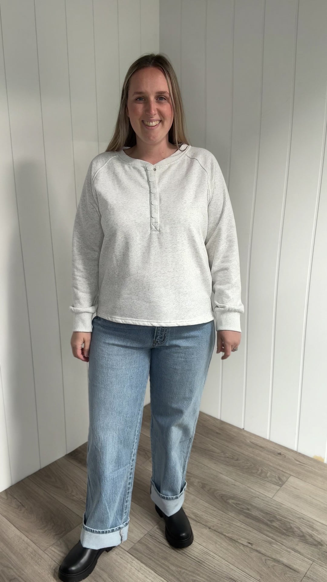Cypress Half Snap Fleece Pullover- ASH GREY