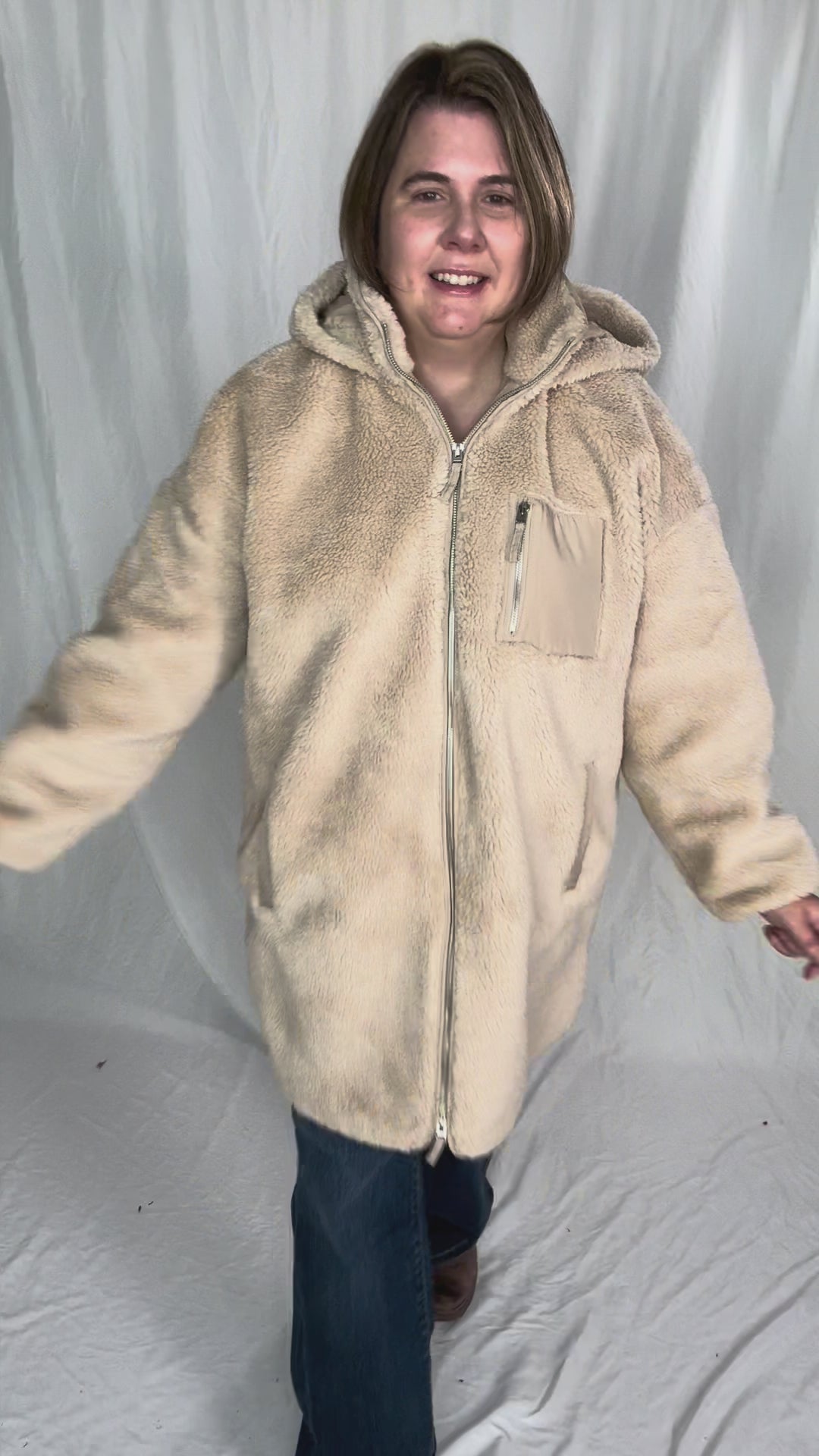 ONLY Sascha Sherpa Jacket- CUBAN SAND