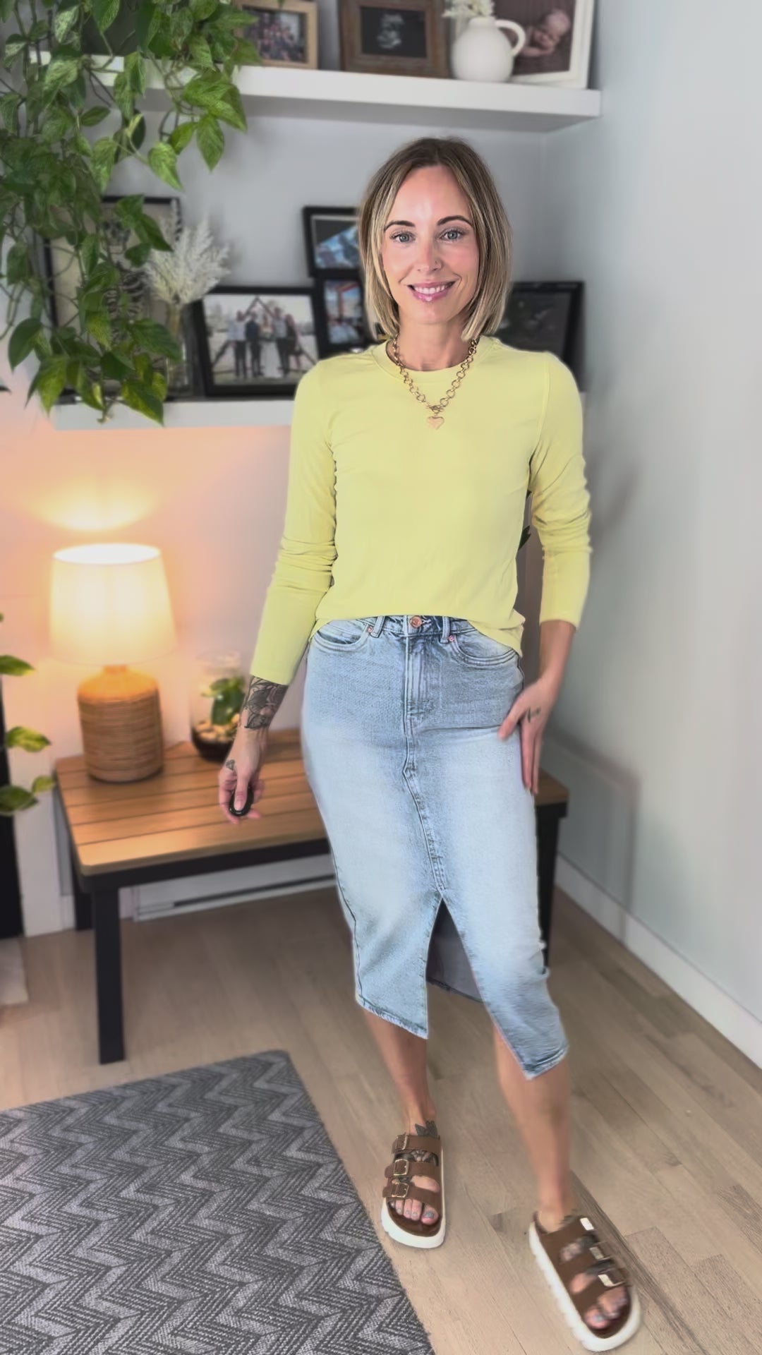 Zariah Soft Ribbed Long Sleeve- ACACIA