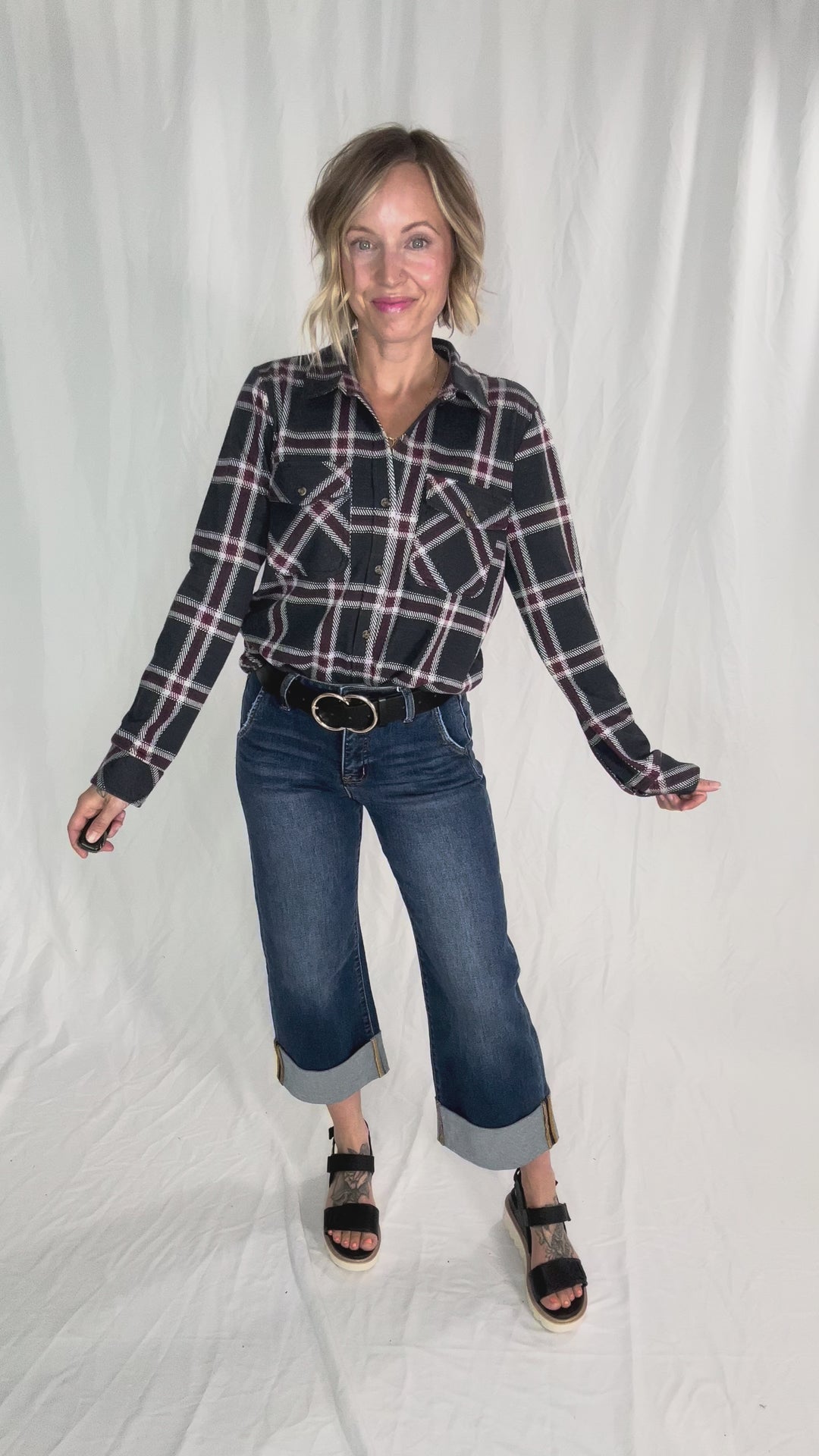 THREAD & SUPPLY Cassian Shacket- PLAID