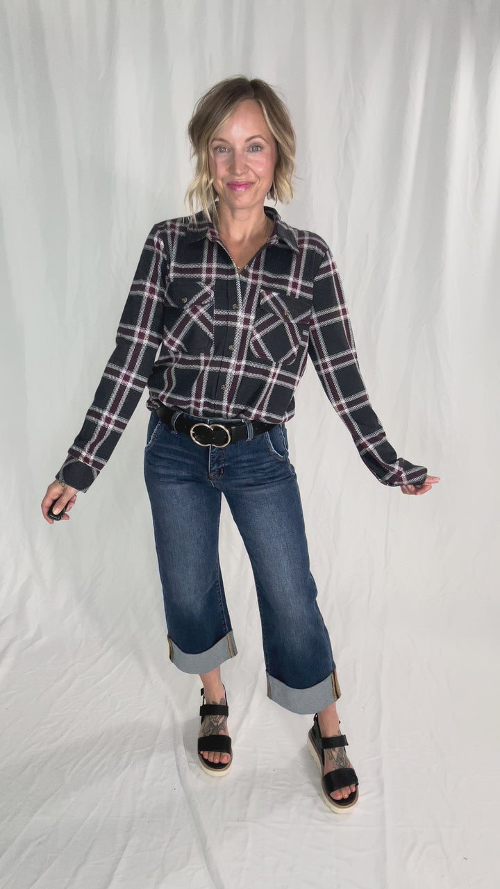 THREAD & SUPPLY Cassian Shacket- PLAID