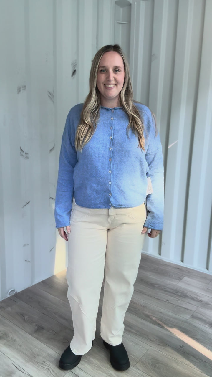 Piper Cardigan- DUSTY BLUE
