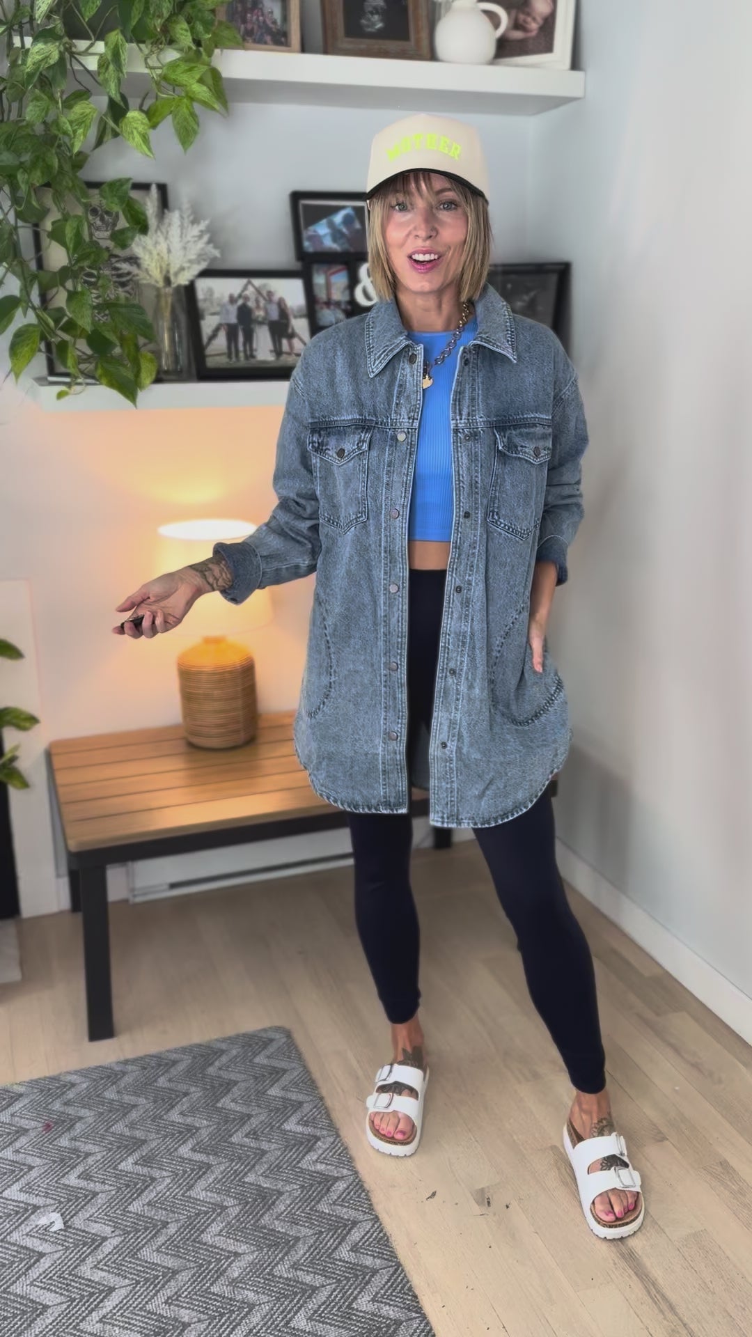 Bentsyn Oversized Denim Jacket- LIGHT