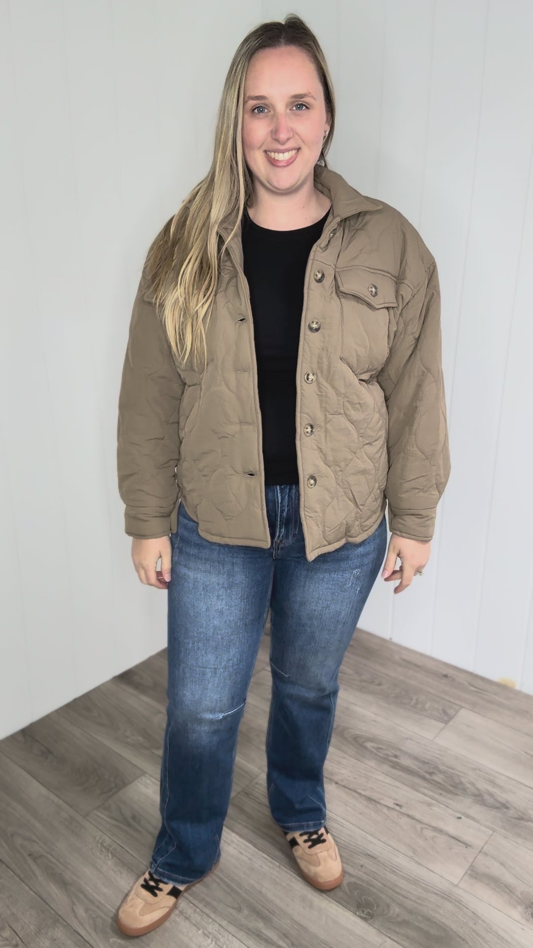 Farren Quilted Jacket- LIGHT MOCHA