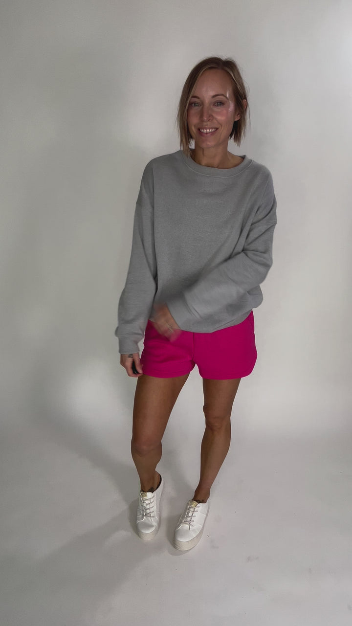 T+G Essential Fleece Sweatshirt- GREY-FINAL SALE