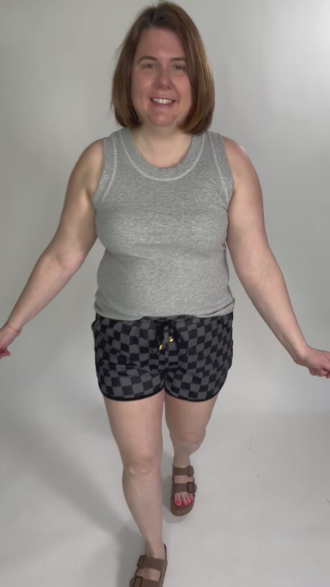 Janet Cotton Ribbed Scoop Neck- LIGHT HEATHER GREY-FINAL SALE