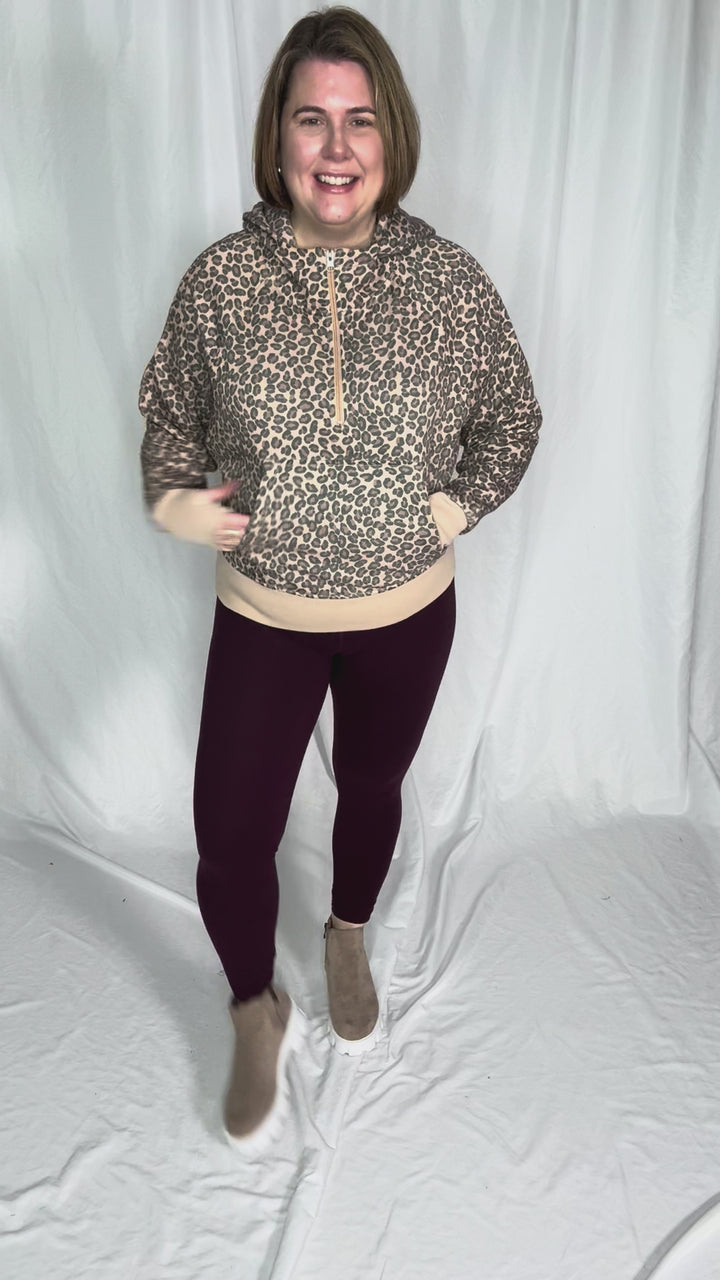 Easy Does It 1/2 Zip- CHEETAH