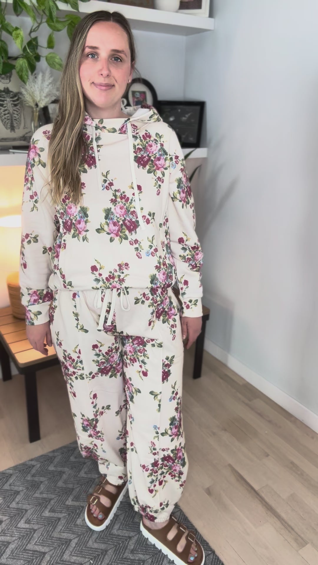 Jen Sweatpant and Hoodie Set- FLORAL