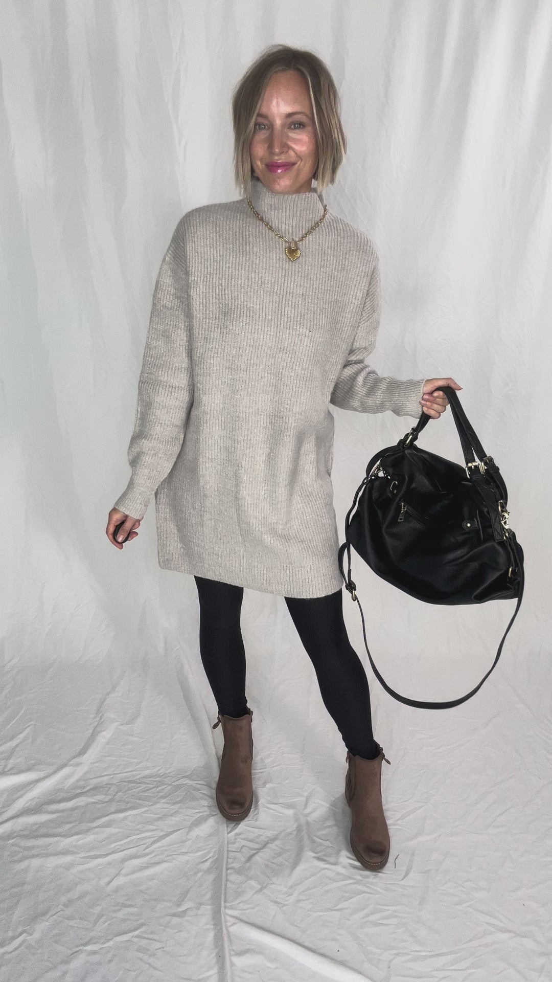 Jamila Rustic Tote Bag- BLACK