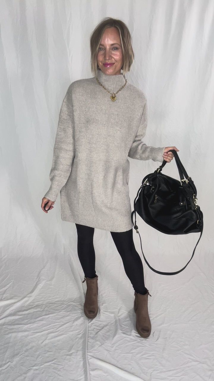 Jamila Rustic Tote Bag- BLACK