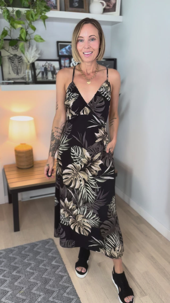 Finlee Tropical Print Cami Dress