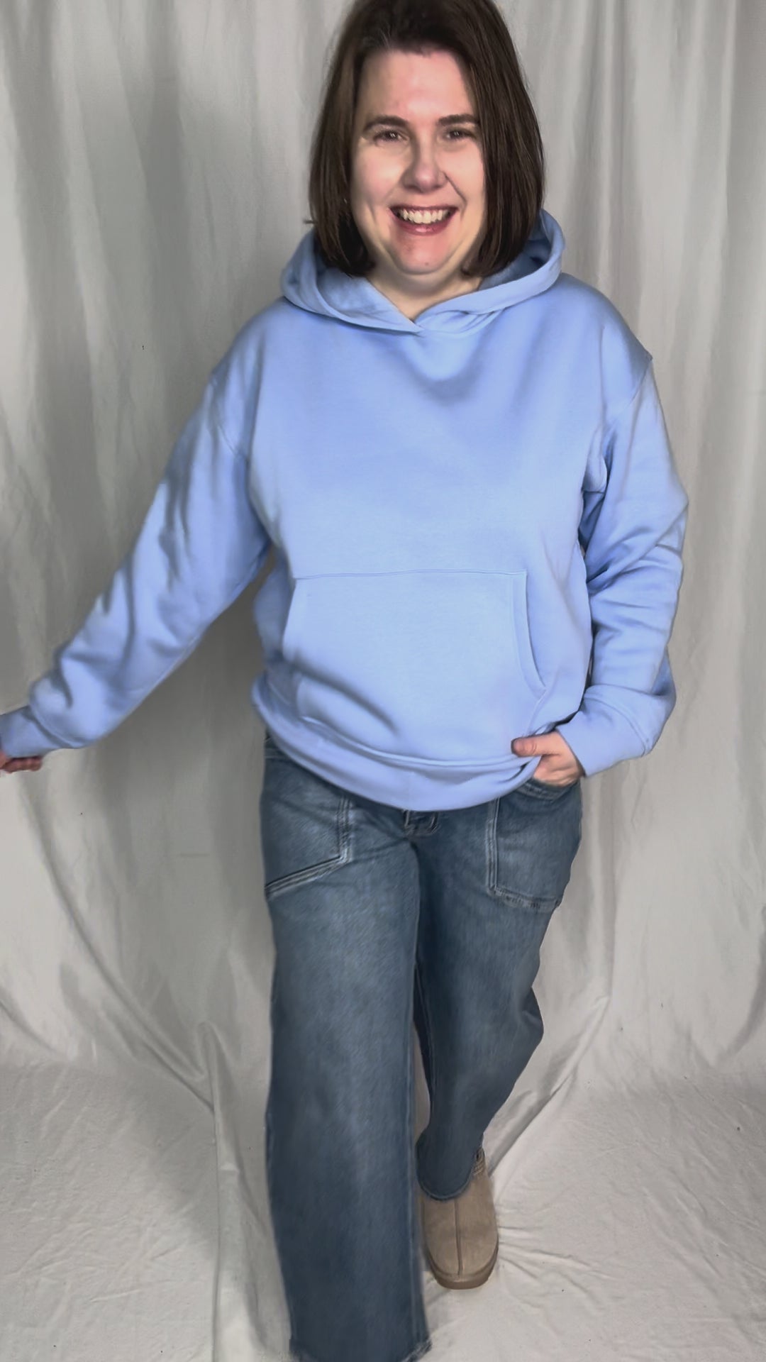 Jemma Classic Fleece Hoodie- SPRING BLUE