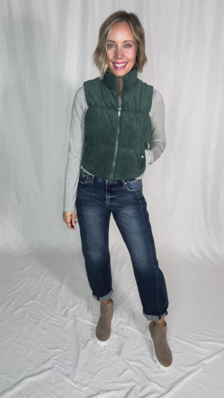 Rockies Reversible Sherpa Vest- HUNTER