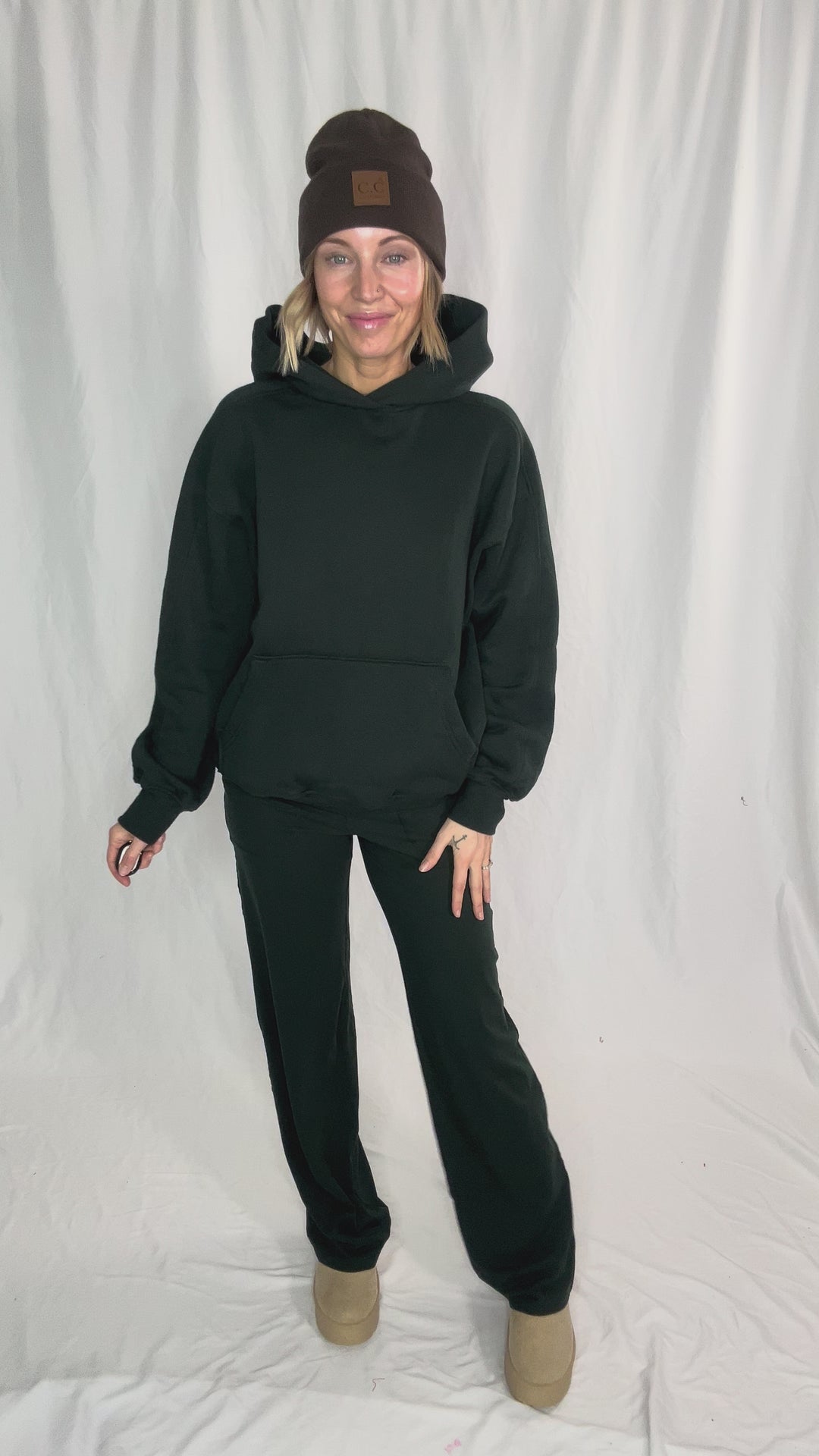 Rowan Fleece Hoodie- REGENCY GREEN