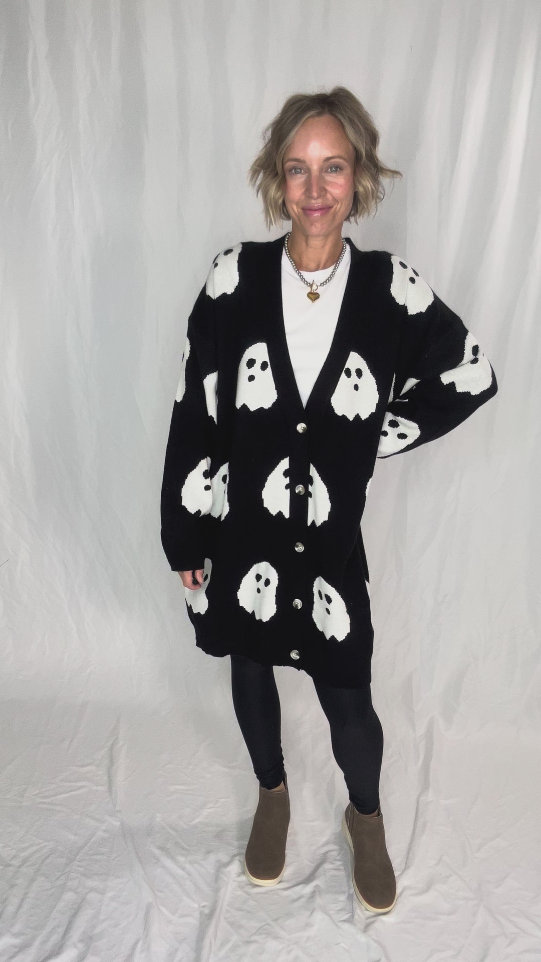 AMPERSAND AVE Boo Babe Cardigan