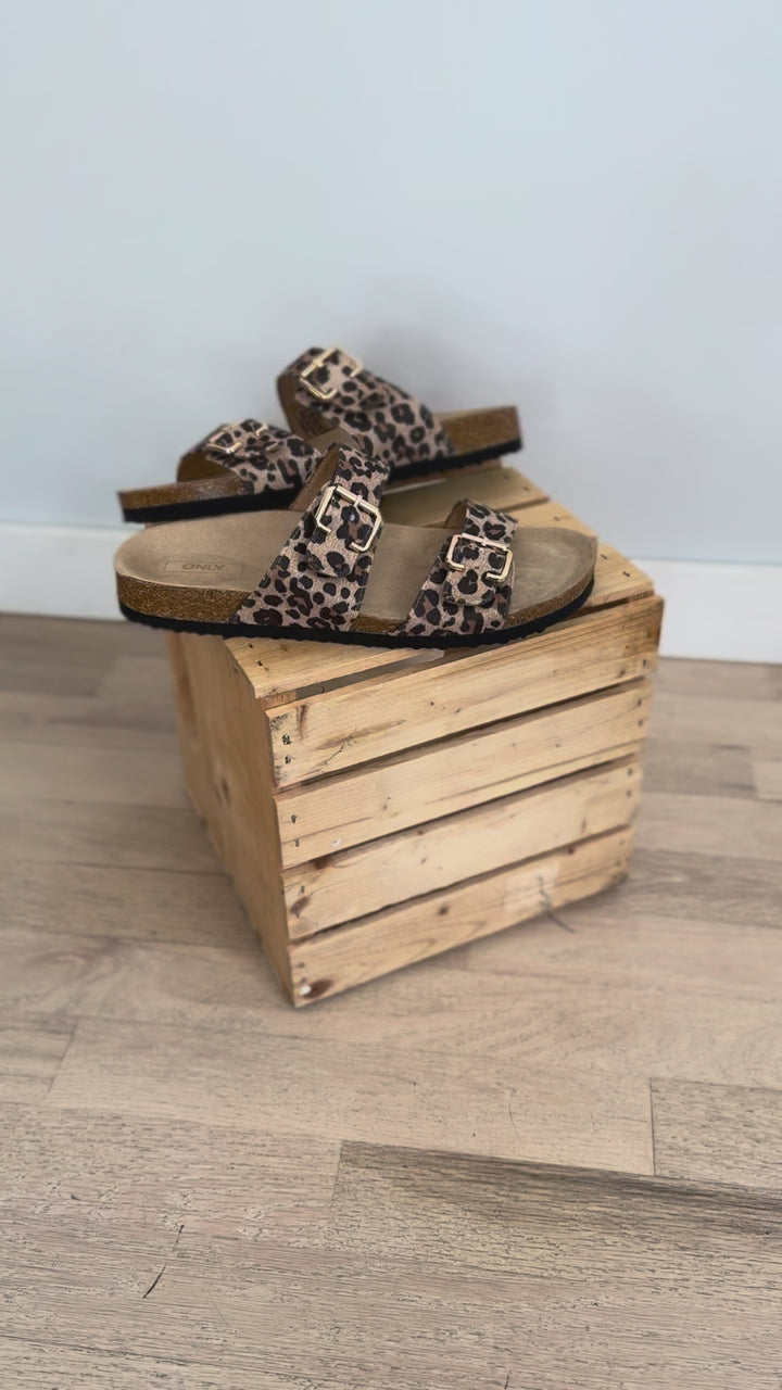 Only Faye Leopard Sandal