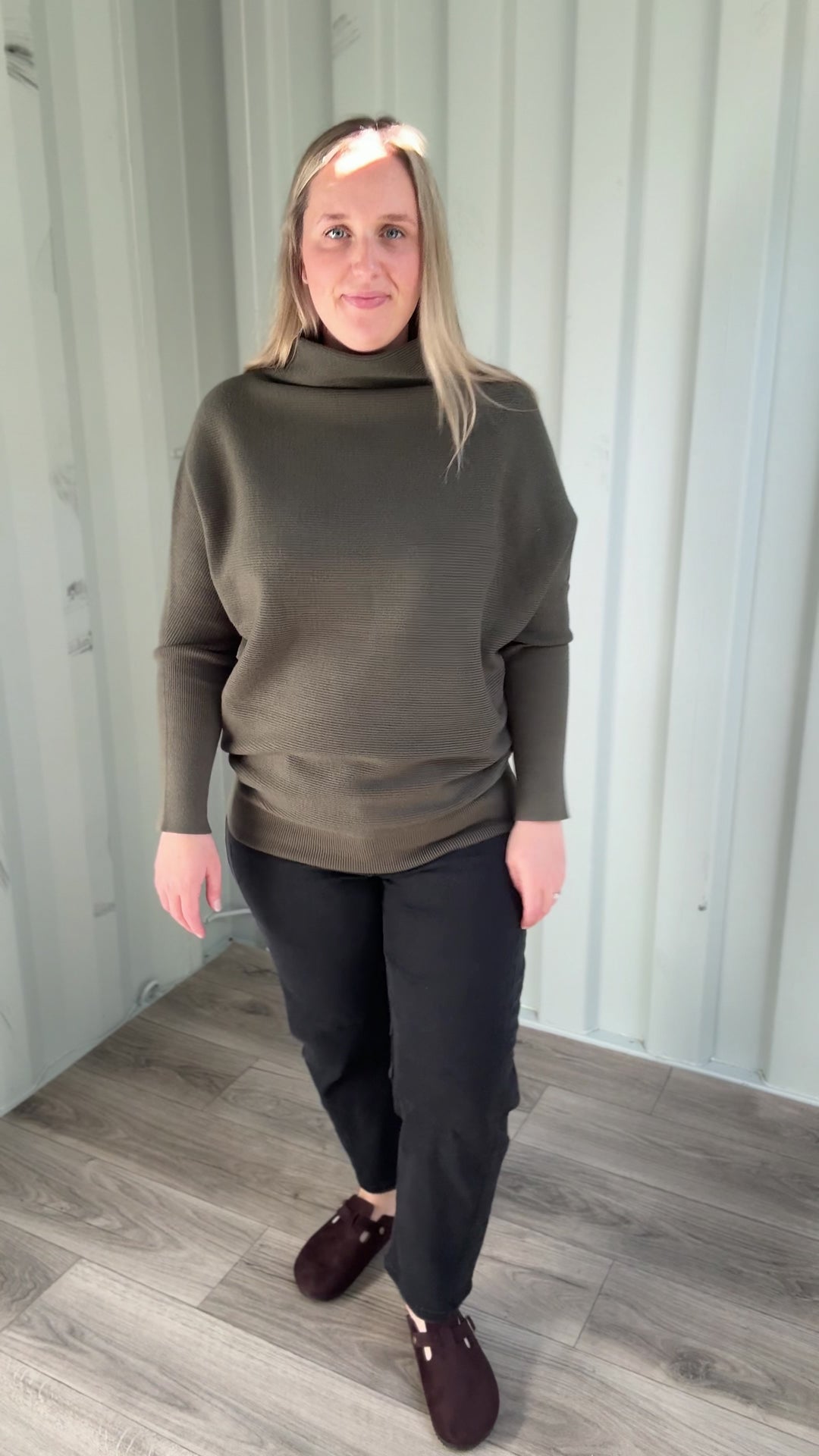 Wild Pines Dolman Sweater- DARK OLIVE