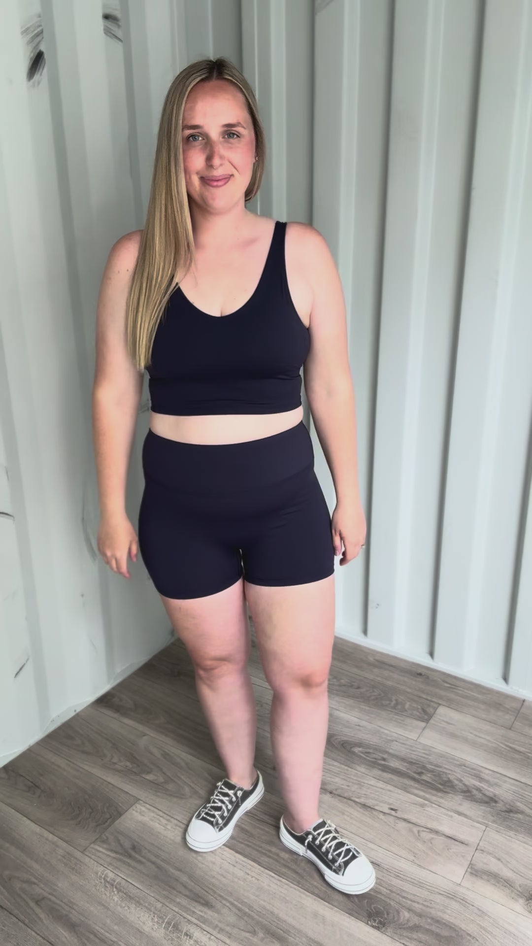 Rosalie Performance Biker Shorts- NAVY