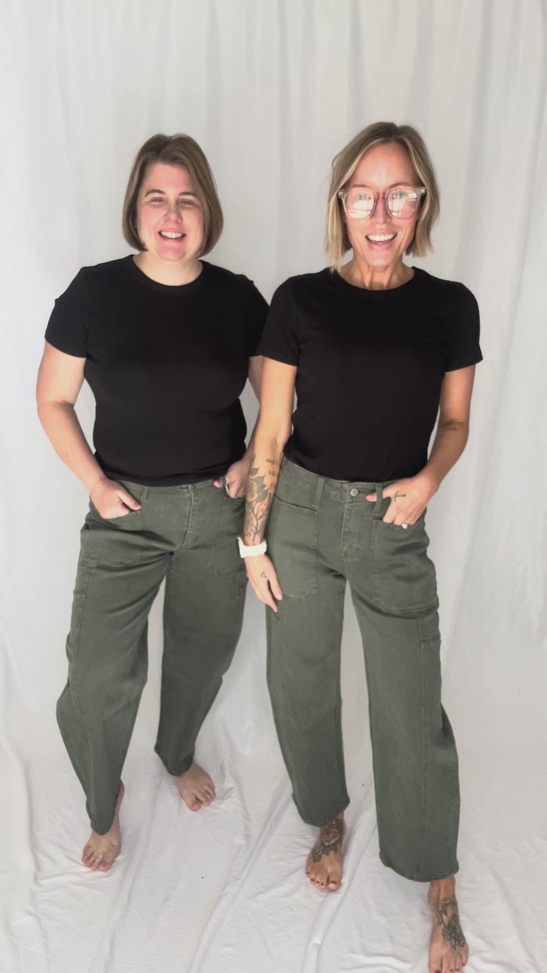 FLYING MONKEY Cypress Super High Rise Barrel Jeans- DEEP FOREST