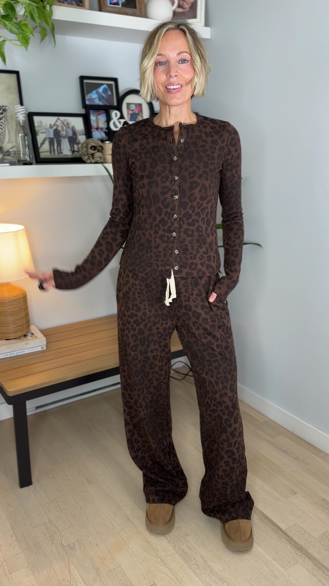 AMPERSAND AVE Thermal Long Sleeve + Pant Set- ROAM WILD