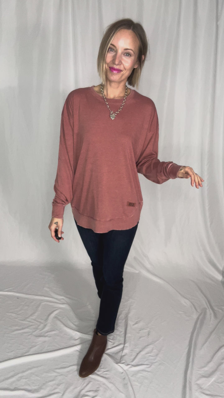 ROYCE Poncho Long Sleeve- COPPER