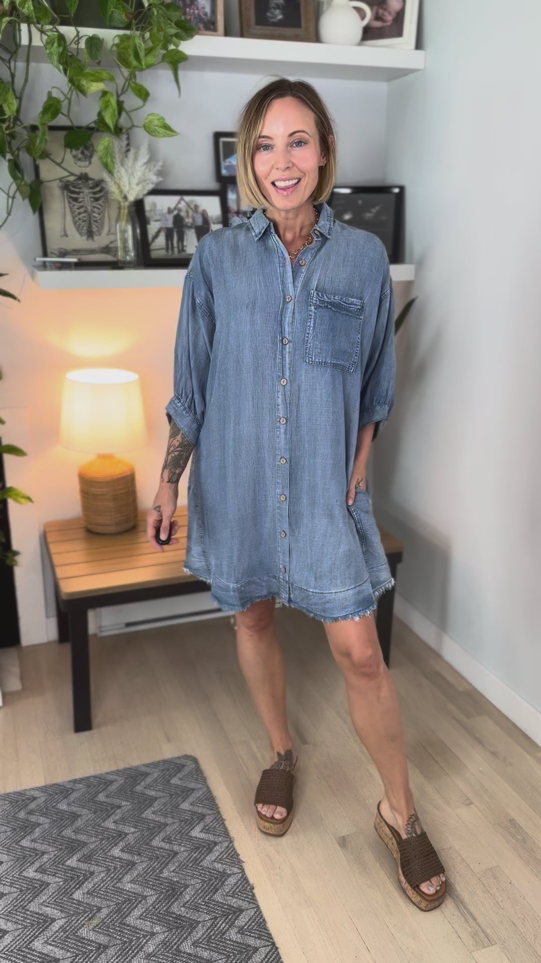 Tide Water Denim Dress