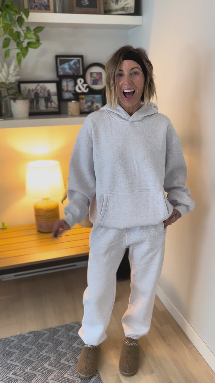 Dami Cloud Fleece Sweatpants- ASH GREY