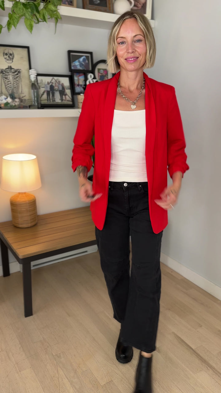 Only Bosella 3/4 Blazer- RED