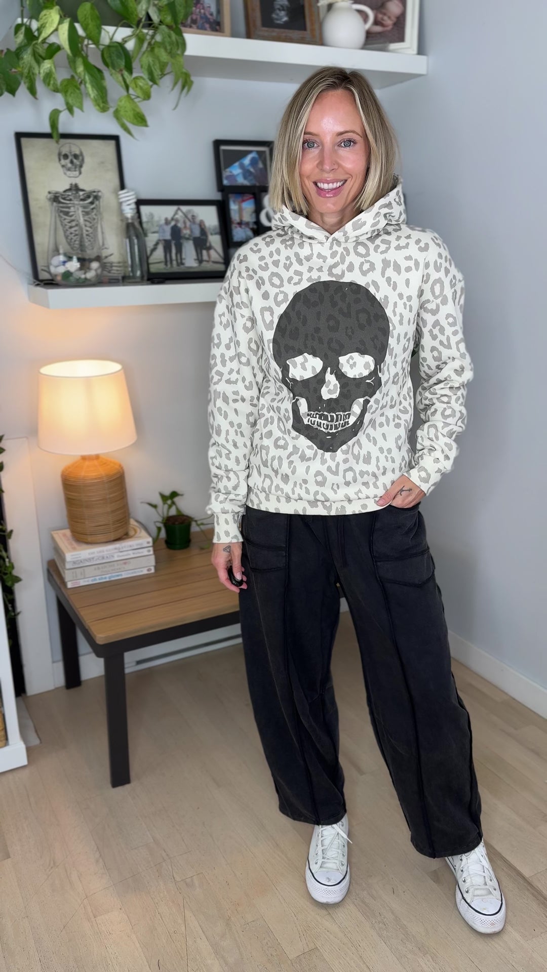 AMPERSAND Comfort Zone Hoodie- PURRDY SCARY